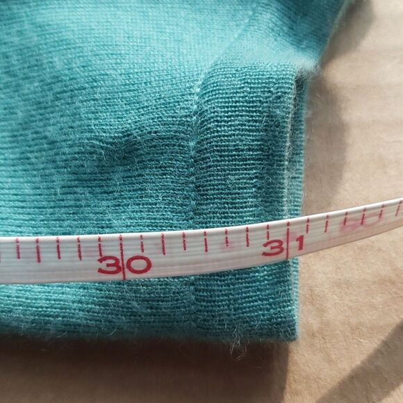 Michael Kors Cashmere Twin Set Womens M Green Tailored Classic Office Preppy - Picture 10 of 11